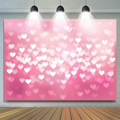 Lofaris Pink Love Light Simple Bokeh Backdrop For Girl Party