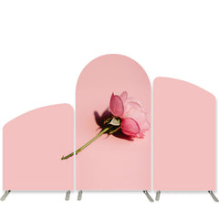 Lofaris Pink Rose Simple Arch Backdrop Kit For Birthday Party
