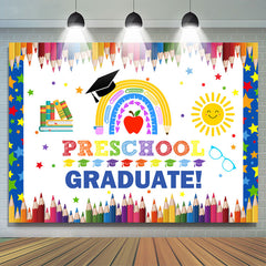 Lofaris Sweet Cartoon Graduation Backdrop For Preschool