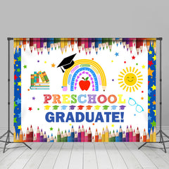 Lofaris Sweet Cartoon Graduation Backdrop For Preschool