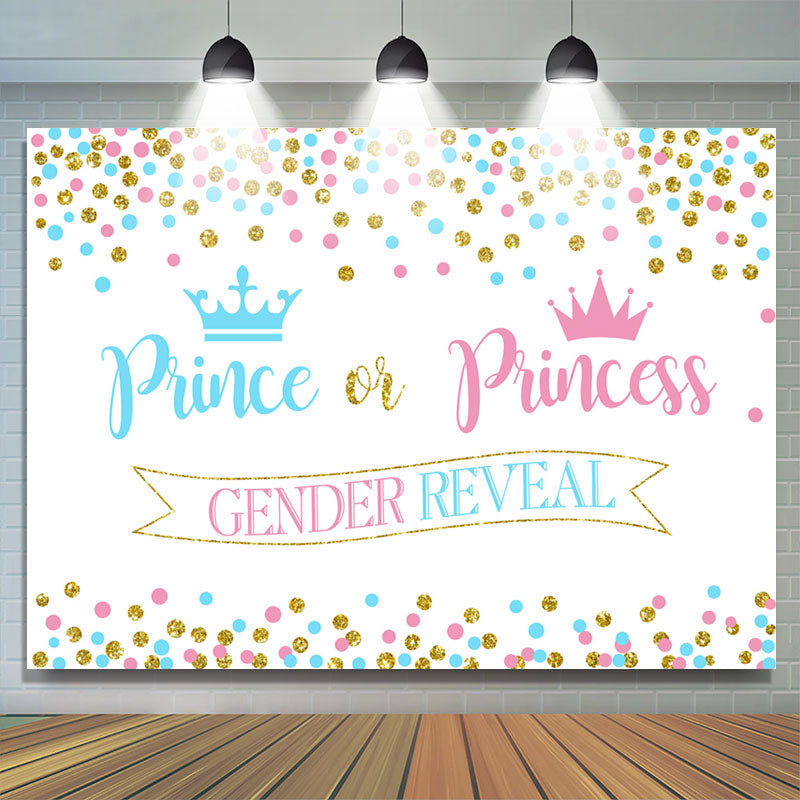 Lofaris Prince Or Princess Gender Reveal Baby Shower Backdrop