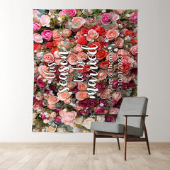 Lofaris Real Floral Flower Wall Backdrop For Wedding Ceremony