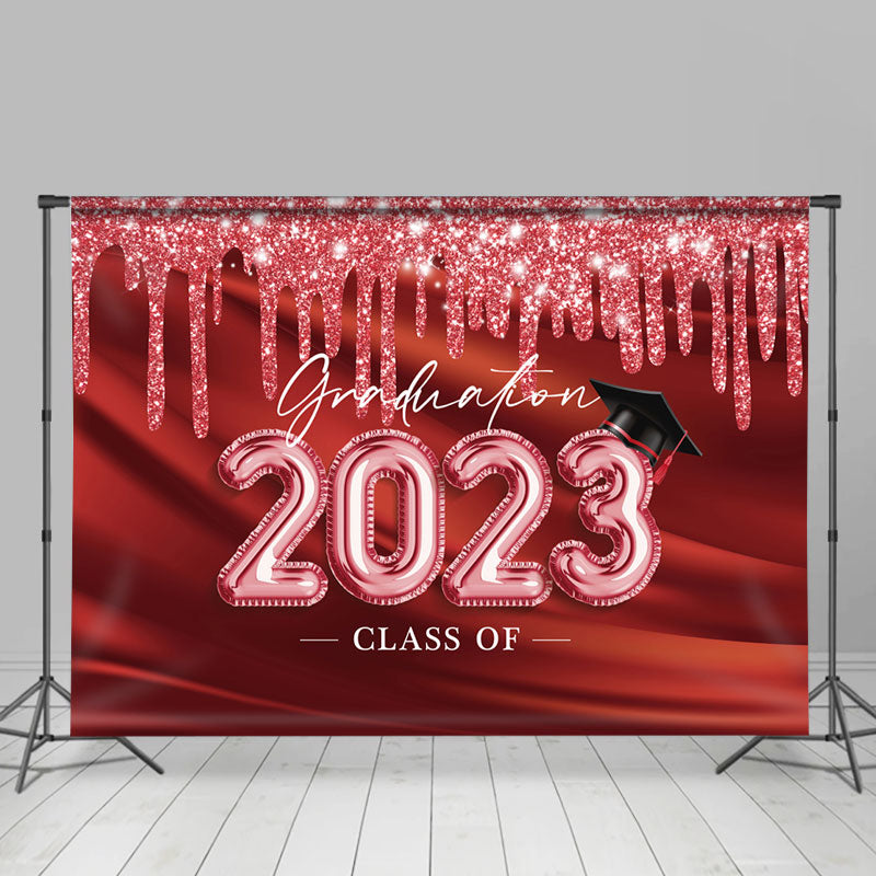 Lofaris Red Dance Graduation Class Of 2023 Party Backdrop