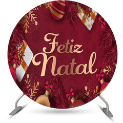 Lofaris Red Fekirnatal Merry Christmas Circle Backdrop Kit