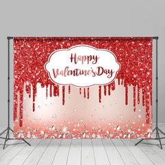 Lofaris Red Glitter And Diamonds Backdrop For Valentines Day