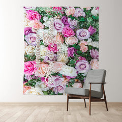 Lofaris Romantic Beautiful Flower Wall Wedding Party Backdrop