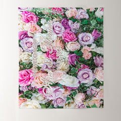 Lofaris Romantic Beautiful Flower Wall Wedding Party Backdrop