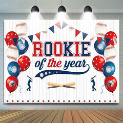 Lofaris Rookie of the Year Baseball Boys Birthday Backdrop