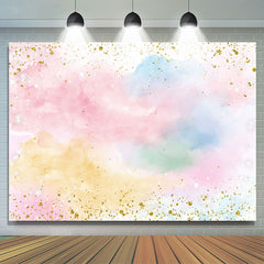 Lofaris Simple Colorful Sky Cloud Happy Birthday Backdrop