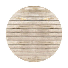 Lofaris Simple Custom Circle Wood Baby Shower Backdrop For Boy