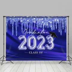 Lofaris Simple Glitter Graduation Class Of 2023 Backdrop