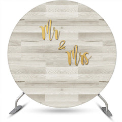 Lofaris Simple Wooden Wedding Elegant Circle Backdrop