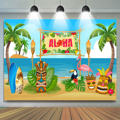 Lofaris Summer Aloha Photo backgruond Beach Wooden Sculpture