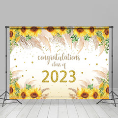 Lofaris Sunflower Congrats Class Of 2023 Graduation Backdrop