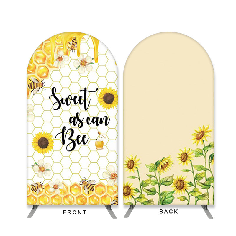 Lofaris Sweet As Can Bee Double Sided Arch Backdrop for Birthday