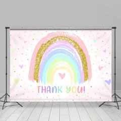 Lofaris Sweet Heart Rainbow Thank You Mothers Day Backdrop