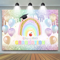 Lofaris Sweet Rainbow Class Of 2023 Graduation Backdrop