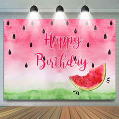 Lofaris Sweet Watermelon Happy Birthday Backdrop Decoration