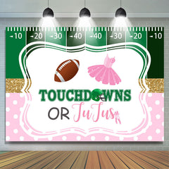 Lofaris Touchdowns Or Tutus Gender Reveal Baby Shower Backdrop