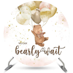 Lofaris We Can Bearly Wait Balloon Circle Baby Shower Backdrop