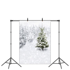 Lofaris White Snow Tree Winter Christmas Backdrop For Party