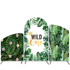 Lofaris Wild One Monstera Summer 1st Birthday Arch Backdrop Kit