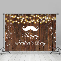 Lofaris Wooden Glitter Bokeh Happy Fathers Day Backdrop