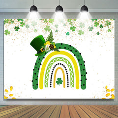 Lofaris Yellow And Green Hat Happy St. Patrick’s Day Backdrop